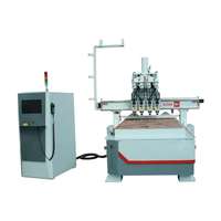 1325 1530 2030 Máquina de grabado de talla de corte de carpintería 3D 4 cabezales Enrutador CNC Atc automático
