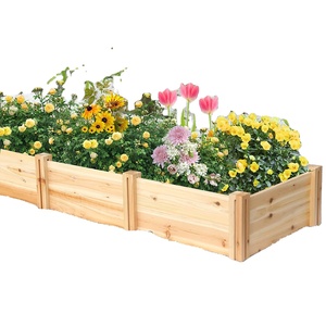 Kit de lit de jardin surélevé <span class=keywords><strong>en</strong></span> <span class=keywords><strong>bois</strong></span>-boîte de jardinière surélevée <span class=keywords><strong>pour</strong></span> jardin extérieur pot de jardinière <span class=keywords><strong>pour</strong></span> plantes <span class=keywords><strong>en</strong></span> <span class=keywords><strong>bois</strong></span> - Product Image 3