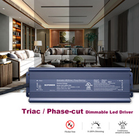 Fuente de Alimentación LED Regulable Triac con 5 Años de Garantía, 30w 50w 100w 150w 200w 300w 600w, Controlador LED de CC 48v 36v 24v 12v para Iluminación LED