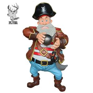 Statua in Vetroresina a Grandezza Naturale Personaggio dei <span class=keywords><strong>Pirati</strong></span> dei <span class=keywords><strong>Caraibi</strong></span> Scultura in Resina - Product Image 1