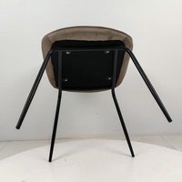 Chaise de salle à manger moderne, chaise d'appoint en velours pour la salle à manger, nouveau design, chaise de restaurant