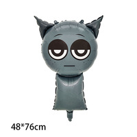 Nouveau jeu de boîte de rythme en peluche Sprunki transfrontalier ballon en aluminium décorations de scène de fête d'anniversaire pour enfants