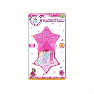 Trucchi Star <b>Makeup</b> <b>Box</b> Pink Star Shape With Lipstick And Stickers For Kids 3+ Years - Product Image 2
