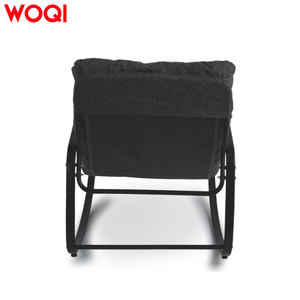 WOQI Poltrona Moderna in Rattan Pieghevole e Portatile, Comoda Sedia Sospesa per Soggiorno con Struttura in Metallo e Cuscino Confortevole, Ideale per Balcone - Product Image 4