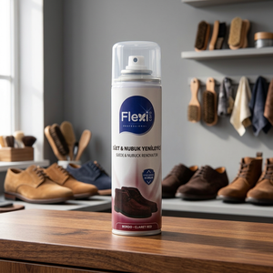 Kit de Cuidado Diario para Zapatos de Cuero Flexicare, Color Borgoña, Cepillo para Pulir, Spray de 250 ml, Certificado ISO9001, Limpiador de Gamuza Portátil e Impermeable - Product Image 3