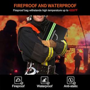 CUSTOM Waterproof Fireproof Security Storage <b>Bag</b> Zipper Closure Cash Passport Organizer Filing for Cash Passport Management - Product Image 5