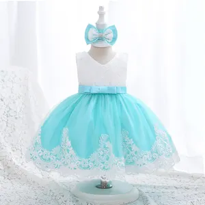 Yoliyolei vestido infantil para meninas, bonito com flores sem mangas para festa de casamento, aniversário