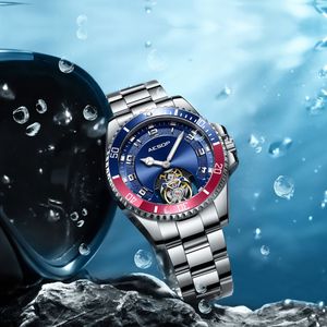 Aesop Đầy Màu Sắc Quay Số Xem Thép Không Gỉ Tourbillon Cơ Khí Xem Thanh Lịch Skeleton Tourbillon Cơ Khí Đồng Hồ Cho Nam Giới - Product Image 4