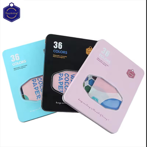 Keep Smiling 36 couleurs vives, boîte en fer, peinture <span class=keywords><strong>aquarelle</strong></span>, portable, voyage, utilisation en extérieur, ensemble de peinture <span class=keywords><strong>aquarelle</strong></span> solide avec pinceau - Product Image 2