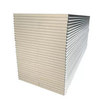 Panneau sandwich en PU avec surface en acier, épaisseur 50 mm, 75 mm, 100 mm, économie d'énergie, ignifuge, imperméable, écologique, pour toit de chambre froide