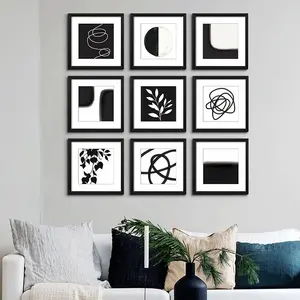 EAGLE GIFTS New Design Print Gemälde Moderne abstrakte Wand kunst 9 Panel gerahmte Wand kunst Bilder für Hotel