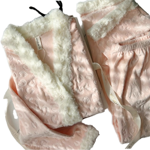 <span class=keywords><strong>Ensemble</strong></span> de pyjama en polaire corail double face de luxe pour femmes, vêtements de nuit d'hiver épais de qualité supérieure, vêtements de maison en <span class=keywords><strong>velours</strong></span> doux avec emballage - Product Image 6