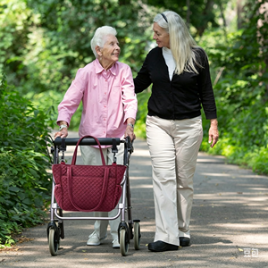 Sac à dos de luxe portable et simple pour fauteuil roulant avec porte-gobelet et fermeture à boucle, grand sac de rangement pour déambulateur et rollator - Product Image 1
