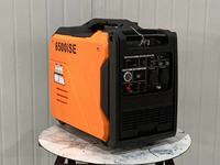 Générateur d'énergie portable à essence 5500W avec moteur 4 temps, tension nominale 380V, démarrage automatique à distance, fréquence 60Hz pour usage domestique