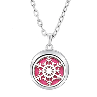 Collier pendentif en acier inoxydable pour parfum, motif arbre de vie géométrique ajouré, pour aromathérapie automobile et huiles essentielles