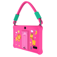 Tablette pour enfants K7 Pro Panda 7 pouces avec étui en silicone, Android 13, 2 Go + 2 Go, 32 Go, pour l'apprentissage des enfants, Wifi, tablette pour enfants