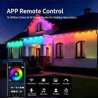 Luces LED Permanentes para Exteriores con Piedras Preciosas para Decoración del Hogar