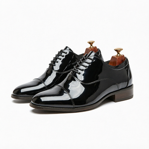 Chaussures habillées de luxe neuves pour hommes, en cuir véritable faites à la main, à lacets, antidérapantes, pour mariage et affaires, prix d'usine - Product Image 1