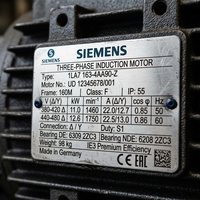 1FT6105-8SF71-1DH0 Motor Servo Síncrono de CA Original Nuevo de Alto Torque 50Nm 3000rpm 10.2kW con Codificador de 2048 S/R