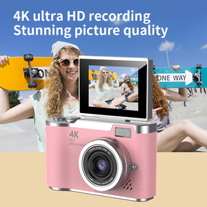 Appareil photo numérique rétro CCD DLC, ultra-haute définition, avec couvercle rabattable, <span class=keywords><strong>image</strong></span> 4K ultra-claire, portable pour les étudiants et les voyages sur le campus - Product Image 4