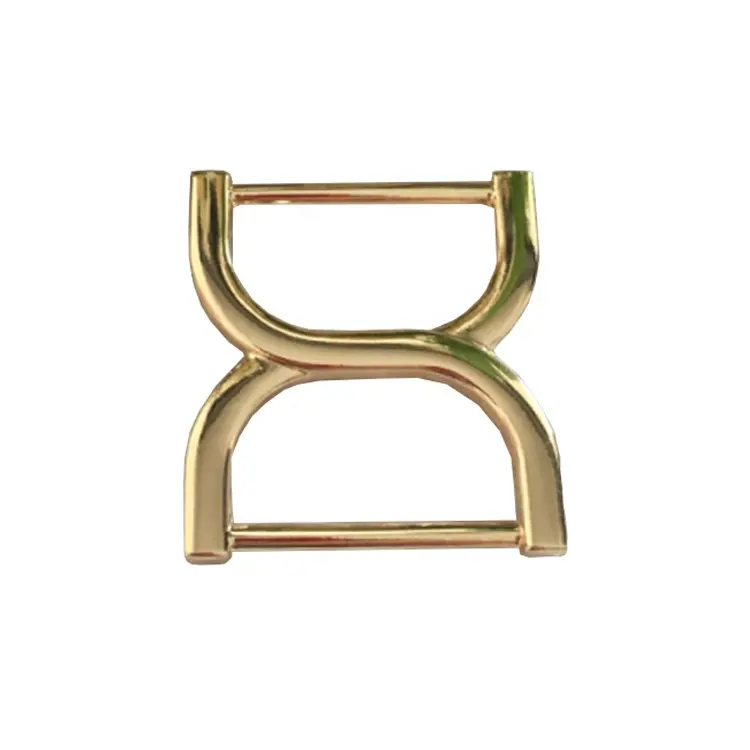 Fibbia ad anello in oro con connettore per tracolla a forma di borsa personalizzata per fibbia in metallo per borsa