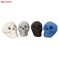 Cheminées en céramique d'extérieur de style européen Décorations de fête de Noël d'Halloween Squelette réaliste SKulLAdult Kids Friendly Fiber