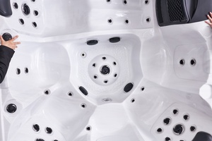 JOYSPA JY8008 Bañera de hidromasaje para jardín al aire libre Piscina Bañera de hidromasaje para 6 personas e hidromasaje con características de spa - Product Image 5