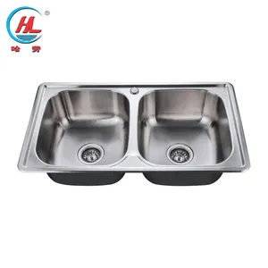 Hot Selling Double Bowl Sinks Stainless Steel Material Easy Clean Kitchen Sink
