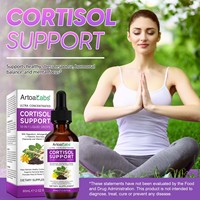 Extrait d'Ashwagandha de marque privée 10 en 1, suppléments de cortisol en vitamine C, extrait de plante, vitamine C et gouttes de cortisol D3