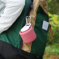 Botellas de Agua para Gimnasio, Botella Deportiva Libre de BPA, Botella de Agua Plegable de Silicona