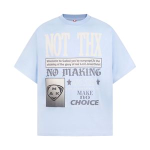 American-style Streetwear Letter-print Short-sleeve <strong>T</strong>-<strong>shirt</strong> Men Women Summer High-street Vintage Loose-fit Casual Pure Cotton - Product Image 3