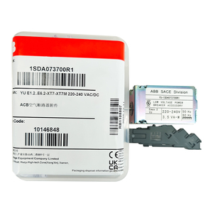 อุปกรณ์เสริมเบรกเกอร์วงจรไฟฟ้า ACB ของแท้ใหม่เอี่ยม รุ่น 1SDA073700R1 YU E1.2..E6.2-XT7-XT7M 220-240 VAC/DC - Product Image 1