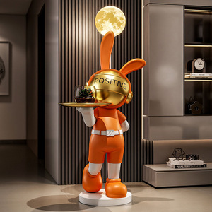 Adornos Grandes de Conejo Astronauta de Resina para Mueble de TV, Sofá, Dormitorio, Luz de Luna - Regalo de Inauguración de Casa, Artesanía de Resina, Categoría de Producto - Product Image 2