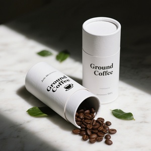 Customized Design Eco-Friendly Paperboard Cylinder <b>Container</b> Recyclable Food Grade Packaging for Coffee Tea Serving Paper Tube - Product Image 2
