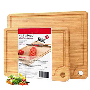 Tabla de cortar de bambú de madera, rectangular, fácil de limpiar, multifuncional, venta directa de fábrica - Product Image 2