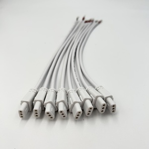 สายเชื่อมต่อทองแดง T4/T8/T5 หลอดไฟ LED แบบรวม ปลั๊กอะแดปเตอร์คู่ สายต่อขยาย ตัวเรือน PVC รุ่น 123 - Product Image 1