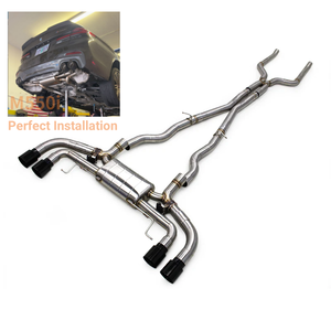 Sistema di Scarico Catback in Acciaio Inox da 3 Pollici per <span class=keywords><strong>BMW</strong></span> M550/M550i G30/N63 4.4TT 2019-2025 - Product Image 1
