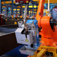 Robot de soudage CNC stable pour poutres en H, robot de soudage collaboratif avec moteur PLC et puissance de 2 kW pour la fabrication de structures en acier