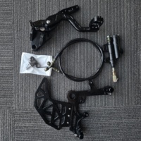 Support de frein arrière à double étrier Sur-Ron Ultra Bee LBX en aluminium CNC 7075 avec repose-pieds intégré renforcé pour vélo électrique haute performance