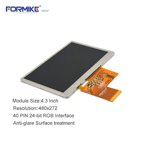 Ips loại <span class=keywords><strong>4.3</strong></span> <span class=keywords><strong>inch</strong></span> độ phân giải cao 800x480 TFT hiển thị bảng điều khiển điện dung 40pin RGB LCD màn hình - Product Image 4