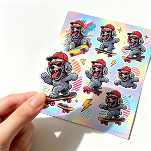 Solución de Pegatinas Personalizadas TEDDY, Diseño de Logotipo en Vinilo, Regalo Promocional, Hojas de Pegatinas con Corte Kiss Cut de Dibujos Animados - Product Image 4