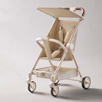Sac à dos poussette pliable léger en tissu Oxford avec cadre en acier inoxydable, capacité de charge de 20 kg, pour bébés de 0 à 3 ans, facile à utiliser