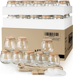 Bán Sỉ Lọ Thủy Tinh <span class=keywords><strong>Pudding</strong></span> Rỗng 150Ml 200Ml Cho Mứt Sữa Chua Mật Ong Có Nắp Nhựa Và Nắp Bần 5Oz 7Oz - Product Image 6