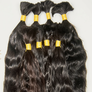 Cabello humano indio a granel, precio de fábrica, cabello remy a granel Cabello natural indio, onda natural, buena calidad - Product Image 1
