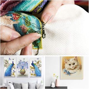 Tissu en coton mercerisé blanc à grande grille 9CT <span class=keywords><strong>pour</strong></span> broderie à la main - Product Image 5