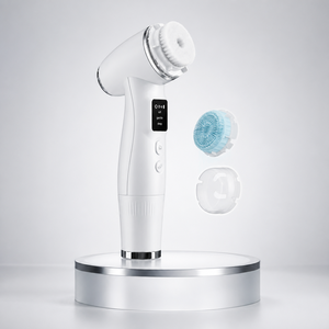 Cepillo Limpiador <span class=keywords><strong>Facial</strong></span> Eléctrico Recargable Portátil con Pantalla Inteligente, Exfoliante <span class=keywords><strong>Facial</strong></span> Giratorio Impermeable para el Cuidado Diario de la Piel - Product Image 1