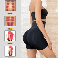 Culotte gainante taille haute avec rembourrage fessier en éponge, coussinets amovibles, effet rehausseur de fesses