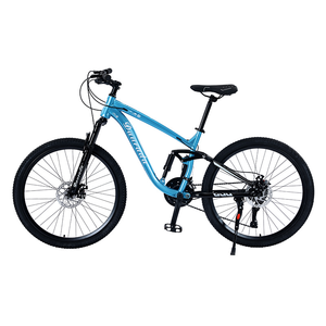 Bicicletta da <span class=keywords><strong>Montagna</strong></span> a Basso Prezzo, Telaio in Acciaio ad Alto Tenore di Carbonio, 26 Pollici, 27 Velocità, Freni a Disco, Sospensione Completa - Product Image 2