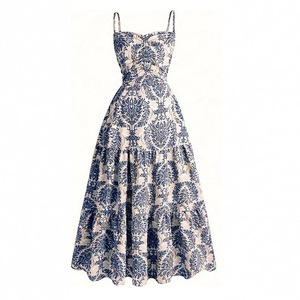Abito Estivo 2026 Nuovo Stile Europeo Americano Bohemien Resort <span class=keywords><strong>Elegante</strong></span> <span class=keywords><strong>con</strong></span> <span class=keywords><strong>Scollo</strong></span> a Fascia e Vita Alta, Vestito Sottoveste <span class=keywords><strong>con</strong></span> Inserti e Silhouette <span class=keywords><strong>Elegante</strong></span> - Product Image 5