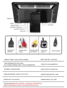 Professional Machine System High-Power <b>Amplifiers</b> and <b>Speakers</b> <b>With</b> 2 Wireless Microphones KTV Player Set - Product Image 4